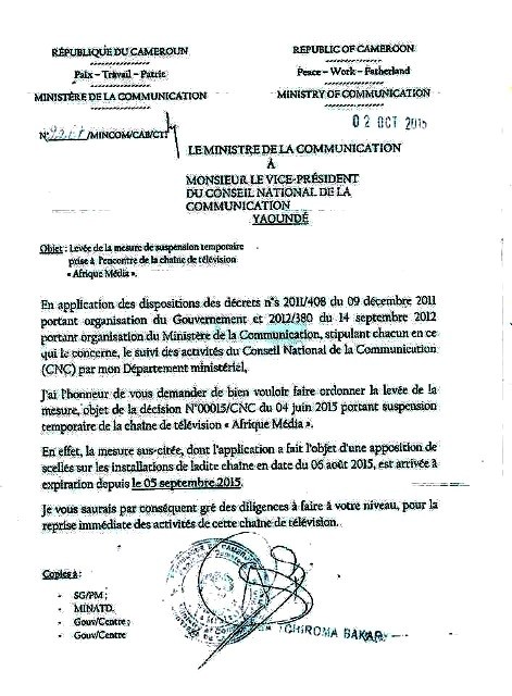 JSAM - Cameroun Suspension Menace (2015 10 03) FR (1)