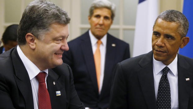 Barack Obama, Petro Poroshenko, John Kerry