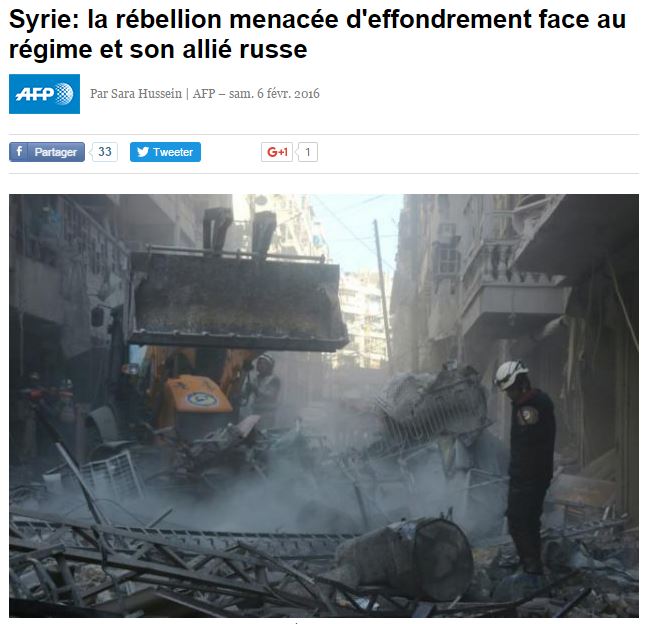 SYRIA - les rebelles s'effondrent (2016 02 08) FR