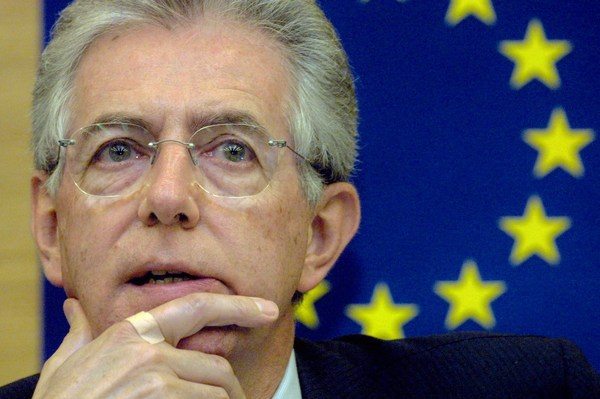 Italian  Mario Monti (R) EU competition commission